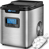 IJsblokjesmachine – 12kg/24 uur – IJsmachine - IJsblokjesmaker - Zilver - Tillvex®